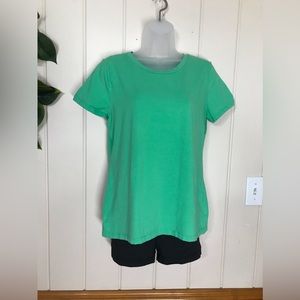 Gap Coral Green SS Round Neck Tee T-Shirt Blouse Large 12 - 14
95% Cotton 5% Spa